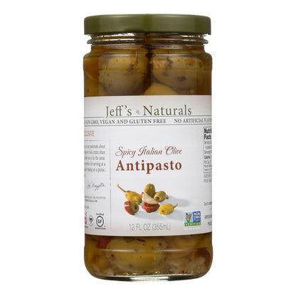 Jeff's Natural Jeff's Natural Antipasto - 开胃菜 - 6 瓶装 - 12 液体盎司。