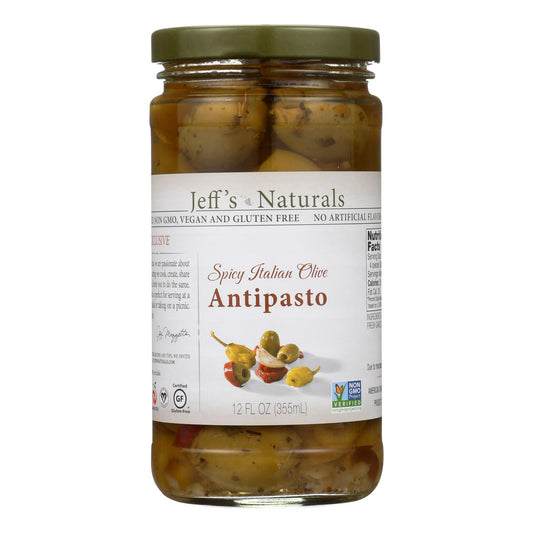 Jeff's Natural Jeff's Natural Antipasto - 开胃菜 - 6 瓶装 - 12 液体盎司。