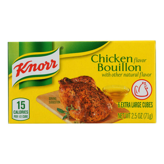 Cubitos de caldo Knorr de pollo, extra grandes, 2,5 oz, caja de 24