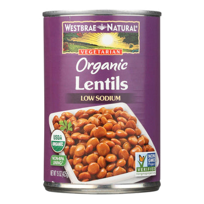 Lentejas y frijoles orgánicos Westbrae Foods - Caja de 12 - 15 oz.