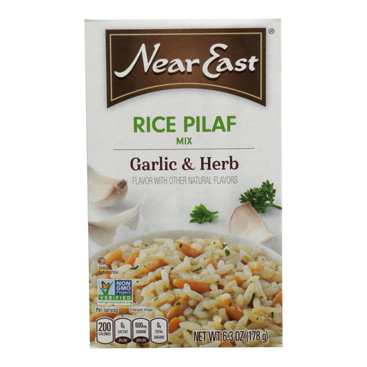 Near East Rice Pilafs - Garlic And Herb - Case Of 12 - 6.3 Oz.