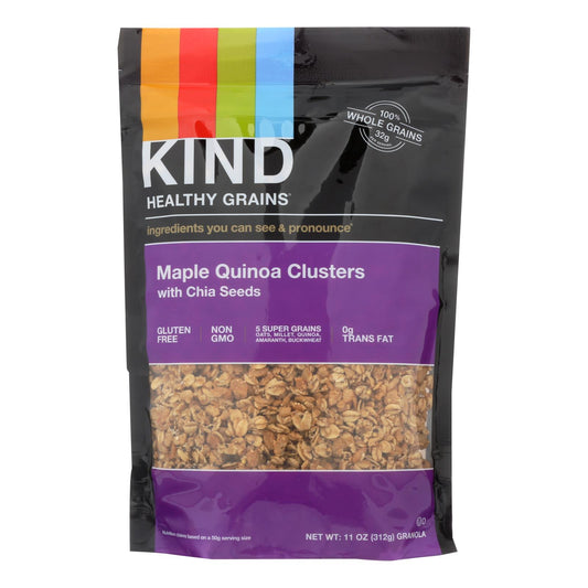 Barras de frutos secos y frutas Kind Clusters - Arce, nueces, chía y quinoa - 11 oz - Caja de 6