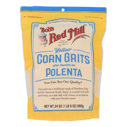 Bob's Red Mill - Sémola de maíz amarilla y polenta - Caja de 4 - 24 oz