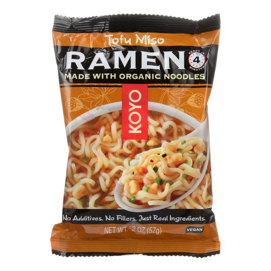 Ramen de miso y tofu Koyo - Caja de 12 - 2 oz