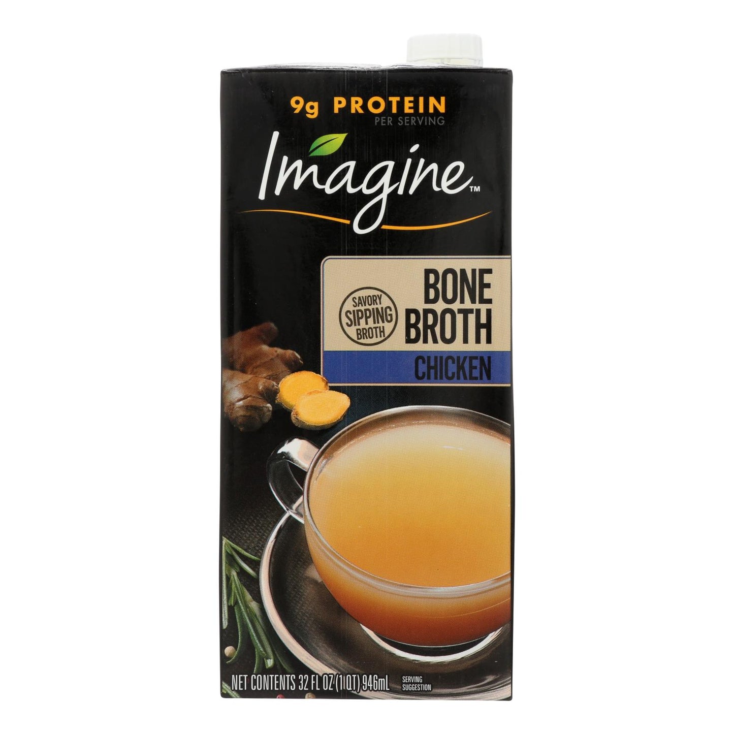 Imagine Foods - Hueso de pollo para caldo - Caja de 12 - 32 Fz