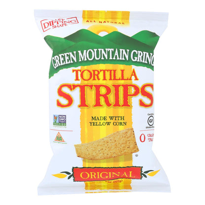 Tiras de tortilla Green Mountain Gringo - Original - Caja de 12 - 8 oz.