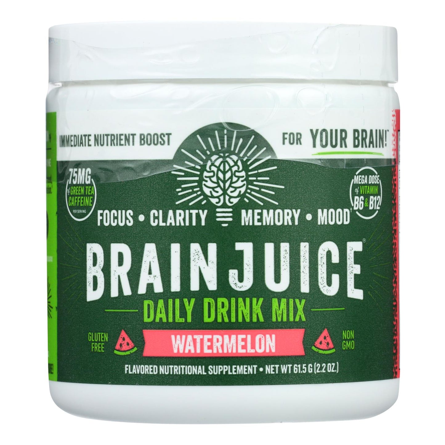 Brain Juice - Sandía en polvo original - 1 unidad - 2,2 oz