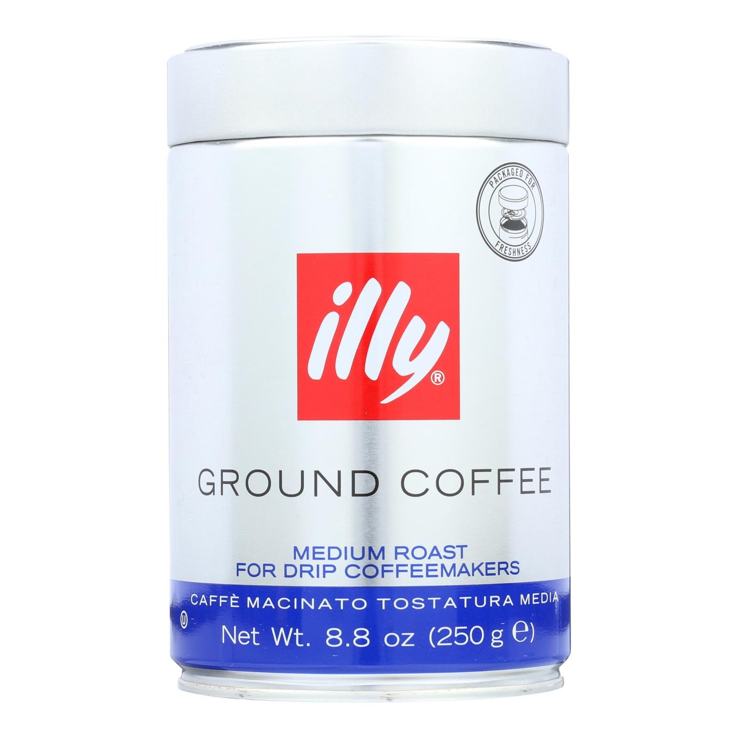 Illy Caffe 咖啡 - 滴滤咖啡 - 研磨咖啡 - 中度烘焙 - 8.8 盎司 - 6 盒装