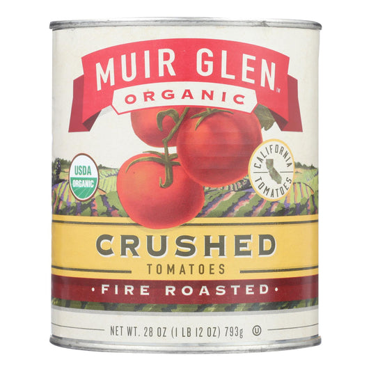 Tomate triturado asado al fuego Muir Glen - Tomate - Caja de 12 - 28 oz.