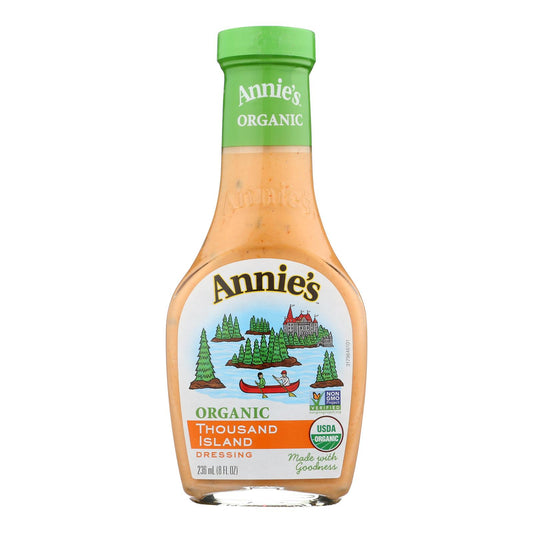 Aderezo orgánico Thousand Island de Annie's Naturals - Caja de 6 - 8 fl oz.