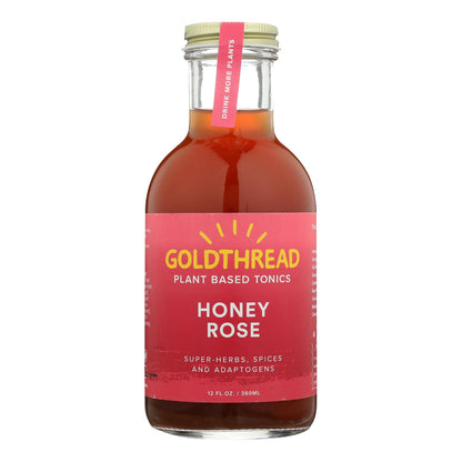 Tónico herbal Goldthread Honey Rose - Caja de 6 - 12 Fz