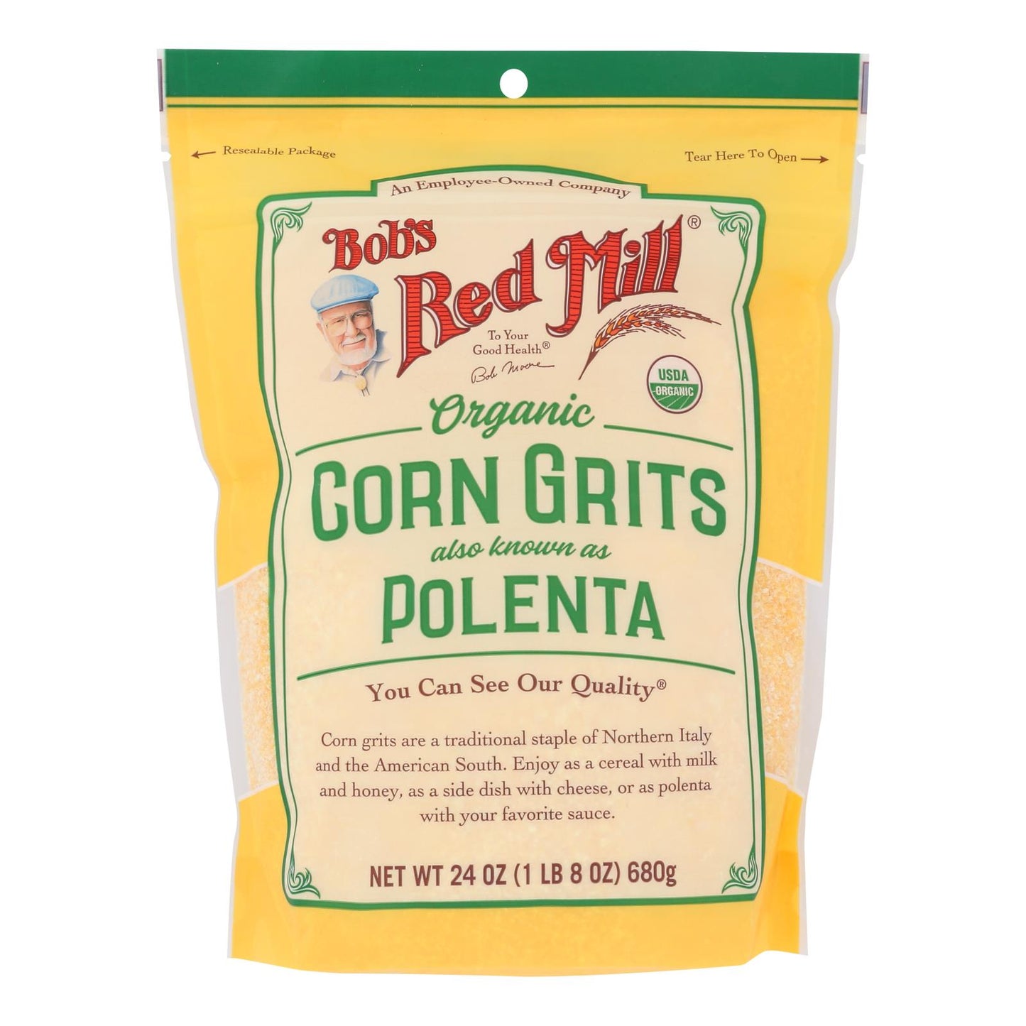 Bob's Red Mill - Polenta con sémola de maíz - Caja de 4 - 24 oz