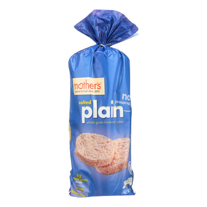 Tortitas de arroz integral para madres - Sencillas y saladas - Caja de 12 - 4,5 oz.