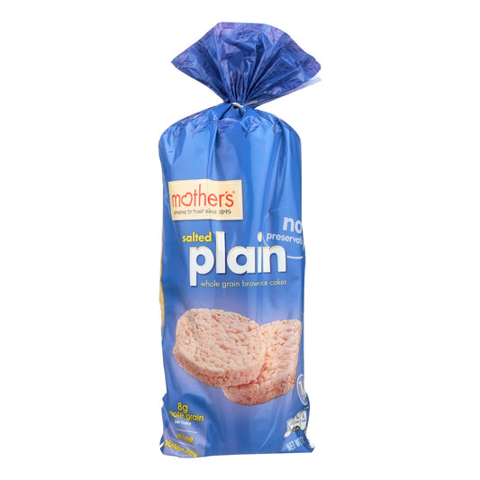 Tortitas de arroz integral para madres - Sencillas y saladas - Caja de 12 - 4,5 oz.