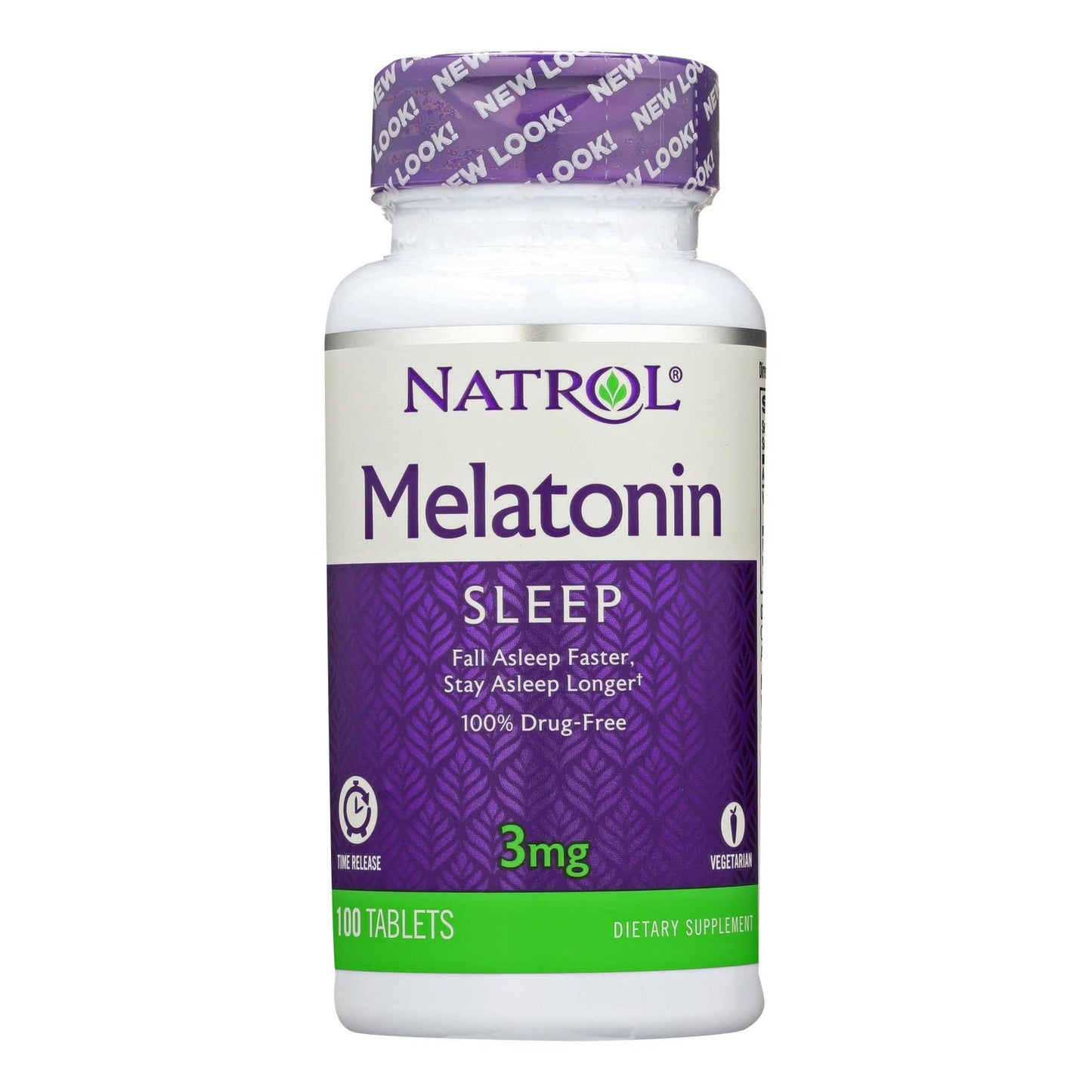 Melatonina de liberación prolongada de Natrol, 3 mg, 100 comprimidos