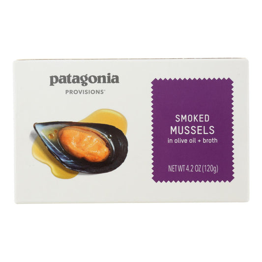 Patagonia - Mejillones Ahumados - Caja De 10 - 4.2 Oz