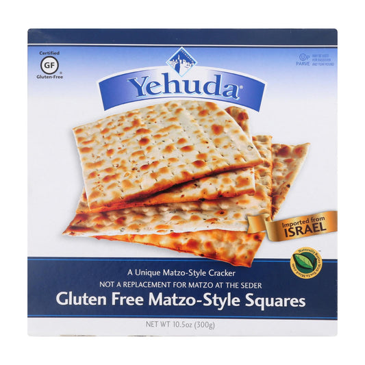 Galletas sin gluten Yehuda Matzo - Caja de 12 - 10,5 oz.