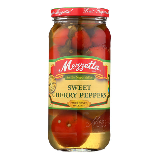 Pimientos Cherry Dulces Mezzetta - Caja de 6 - 16 Oz.