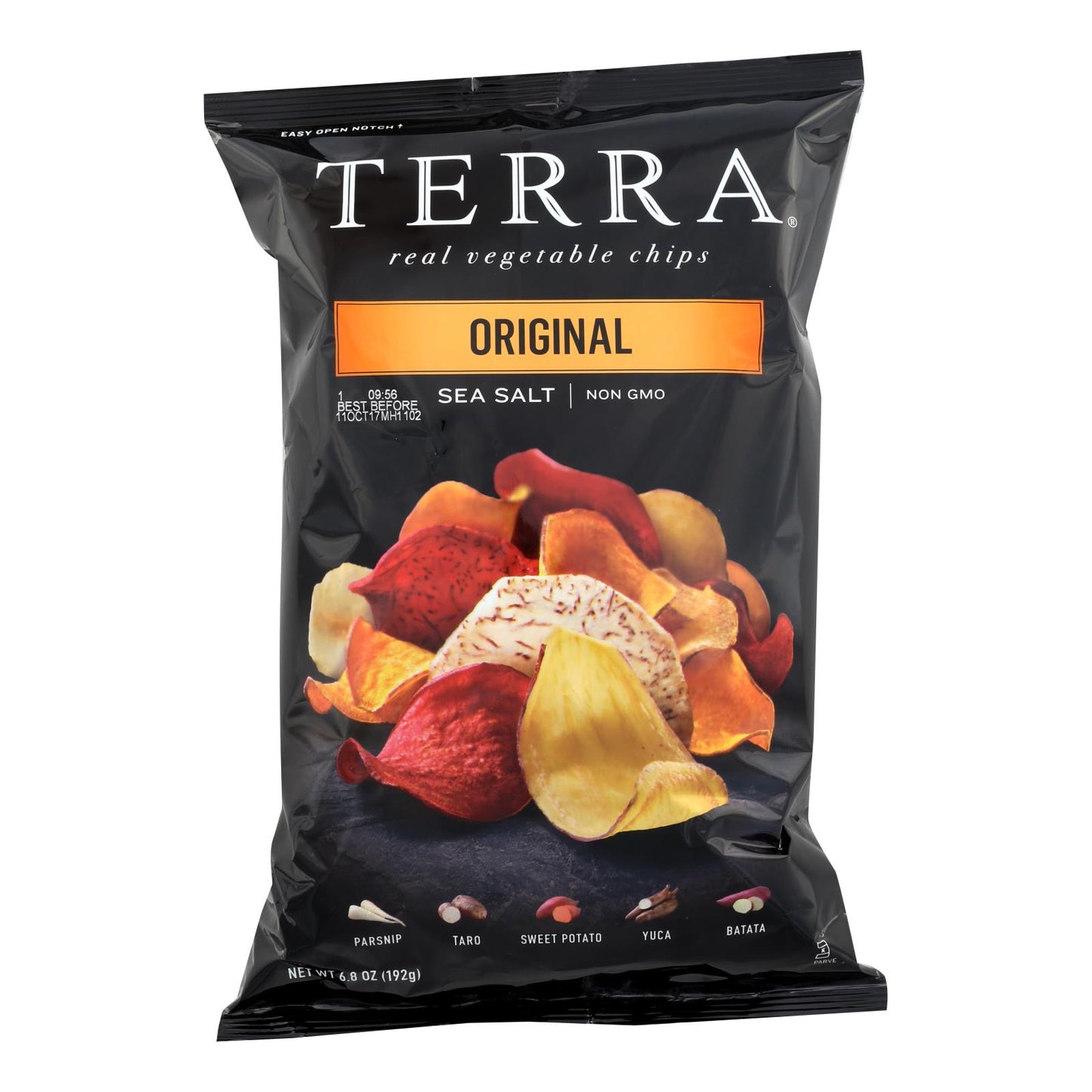 Chips de verduras exóticas Terra Chips - Originales - Caja de 12 - 6,8 oz.