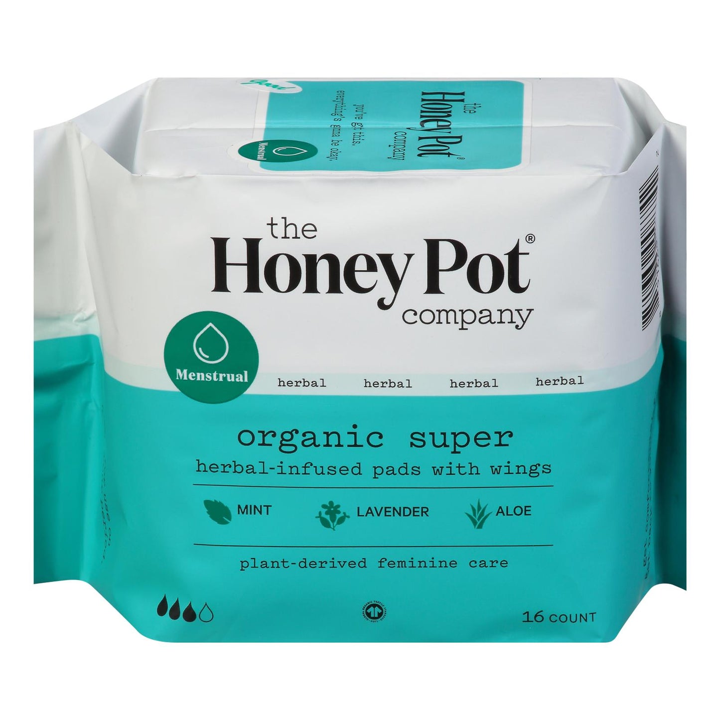 The Honey Pot - Almohadillas Mnstrl Super Herbal - 1 unidad, 1-16 unidades