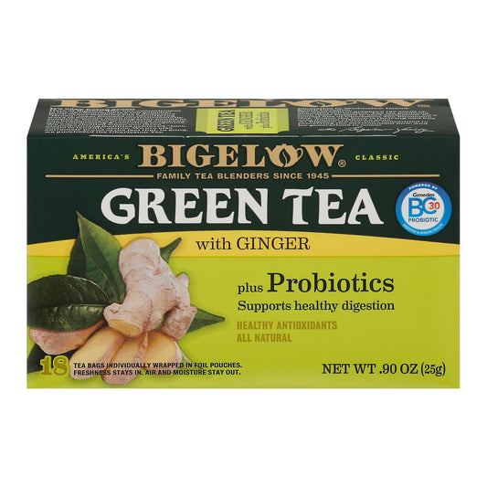 Bigelow Tea 生姜绿茶 - 6 盒装 - 18 袋