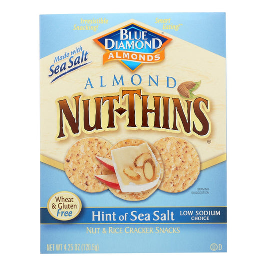 Blue Diamond - Nut Thins - Sal marina - Caja de 12 - 4,25 oz.