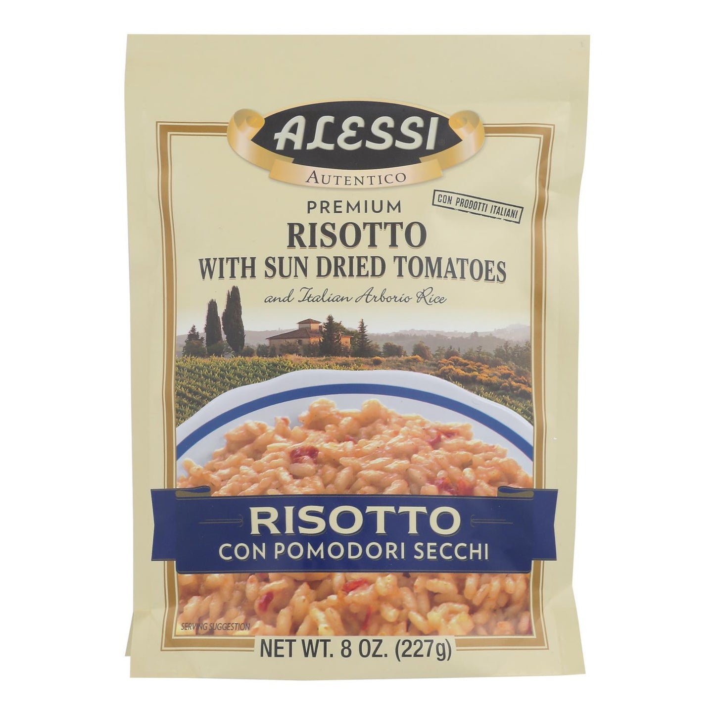 Alessi - Risotto Pomodoro - Tomates secados al sol - Caja de 6 - 8 oz.