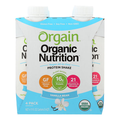 Batidos nutritivos veganos orgánicos Orgain - Vainilla - Caja de 3 - 4/11 Fz