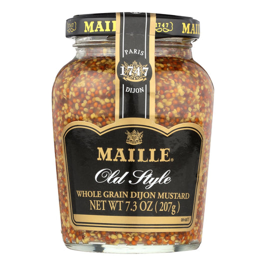 Mostaza Dijon de grano entero estilo antiguo de Maille - Caja de 6 - 7.3 oz.