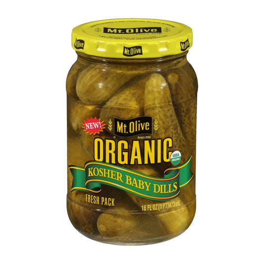 Pepinillos encurtidos kosher Mt Olive Pickle Co. - Caja de 6 - 16 oz