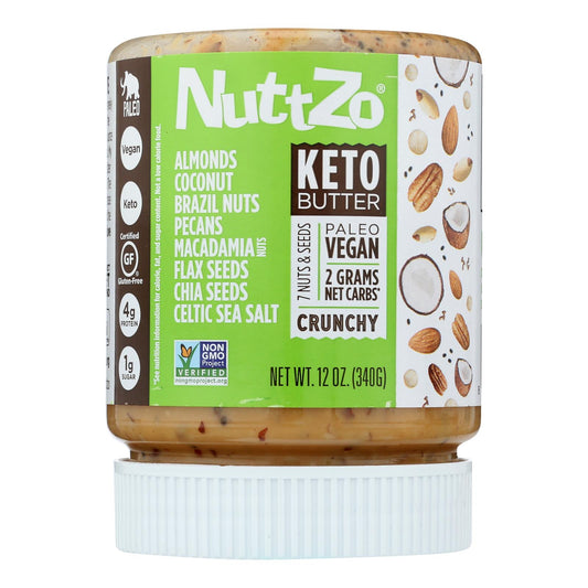 Nuttzo - Mantequilla de nueces y semillas cetogénica - Caja de 6 - 12 oz