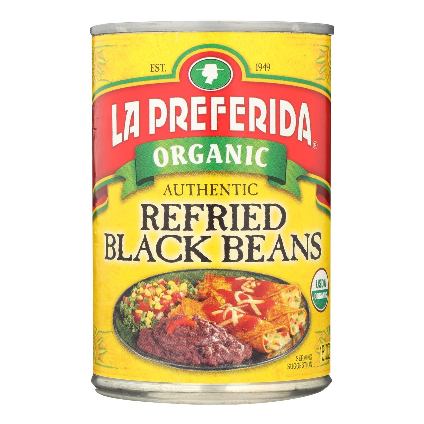 La Preferida Beans - 有机豆类 - 12 粒装 - 15 盎司。