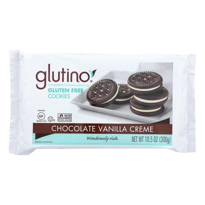 Galletas de crema de vainilla Glutino - Caja de 12 - 10.5 oz.