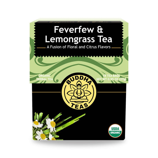 Buddha Teas - Té orgánico - Matricaria y limoncillo - Caja de 6 - 18 unidades