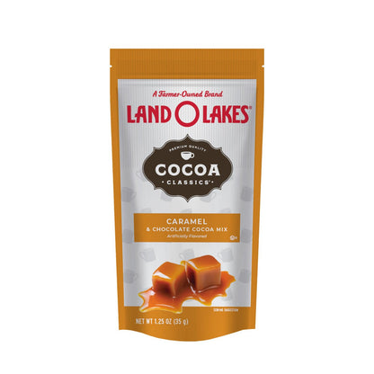 Land O Lakes Cocoa Classic Mix - Caramel And Chocolate - 1.25 Oz - Case Of 12