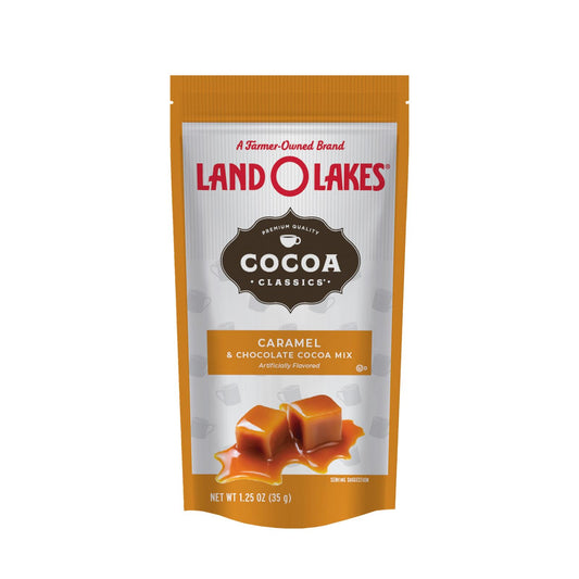 Mezcla clásica de cacao Land O Lakes, caramelo y chocolate, 1,25 oz, caja de 12