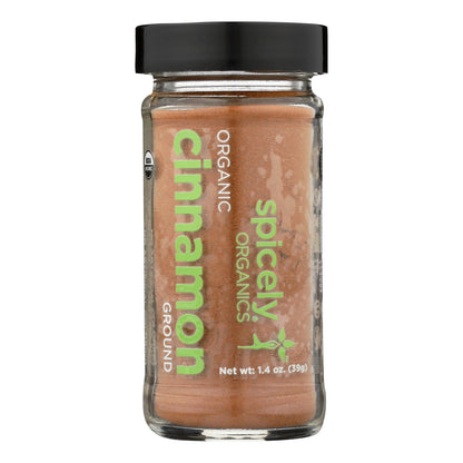 Spicely Organics - Organic Cinnamon - Ground - Case Of 3 - 1.4 Oz.