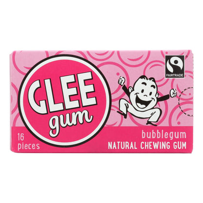 Chicle Glee Gum - Bubblegum - Caja de 12 - 16 piezas