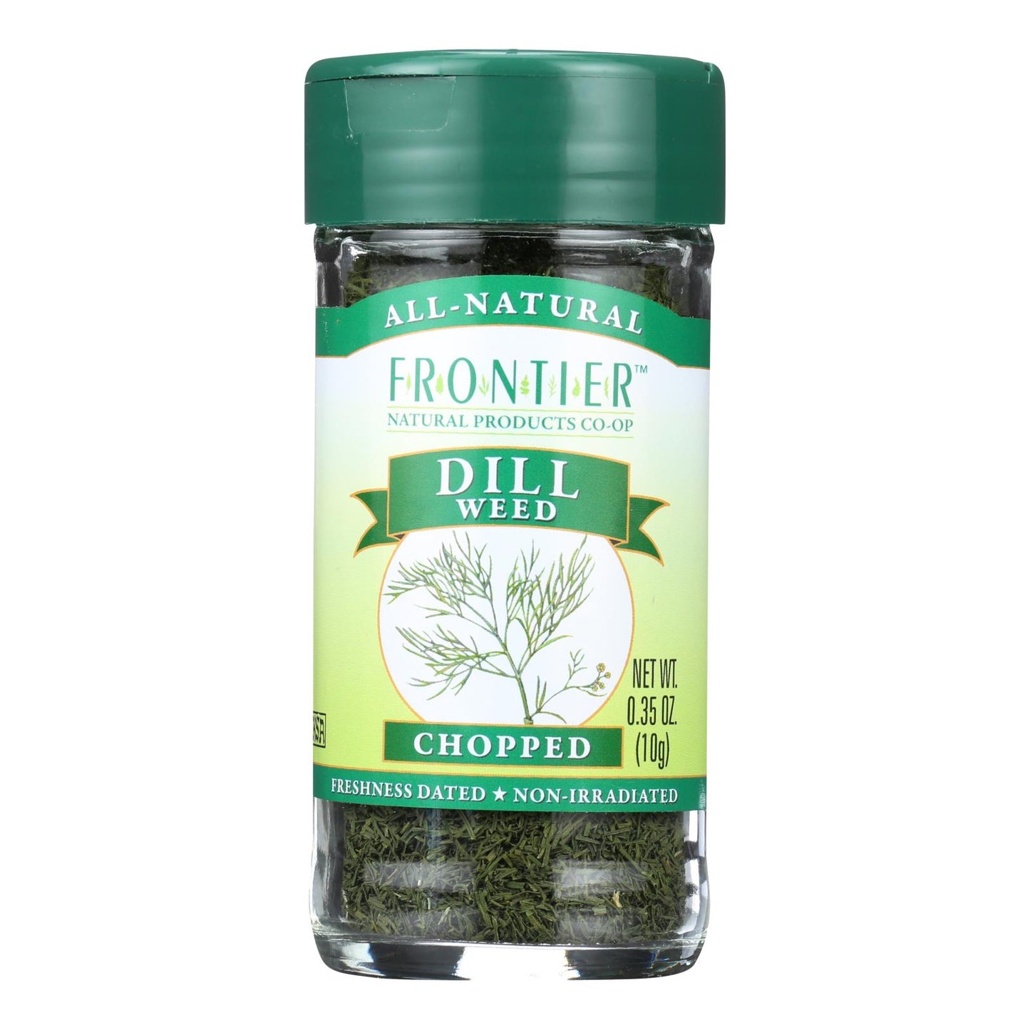 Hierba de eneldo de Frontier Herb - Ciudad y tamizada - 0,35 oz