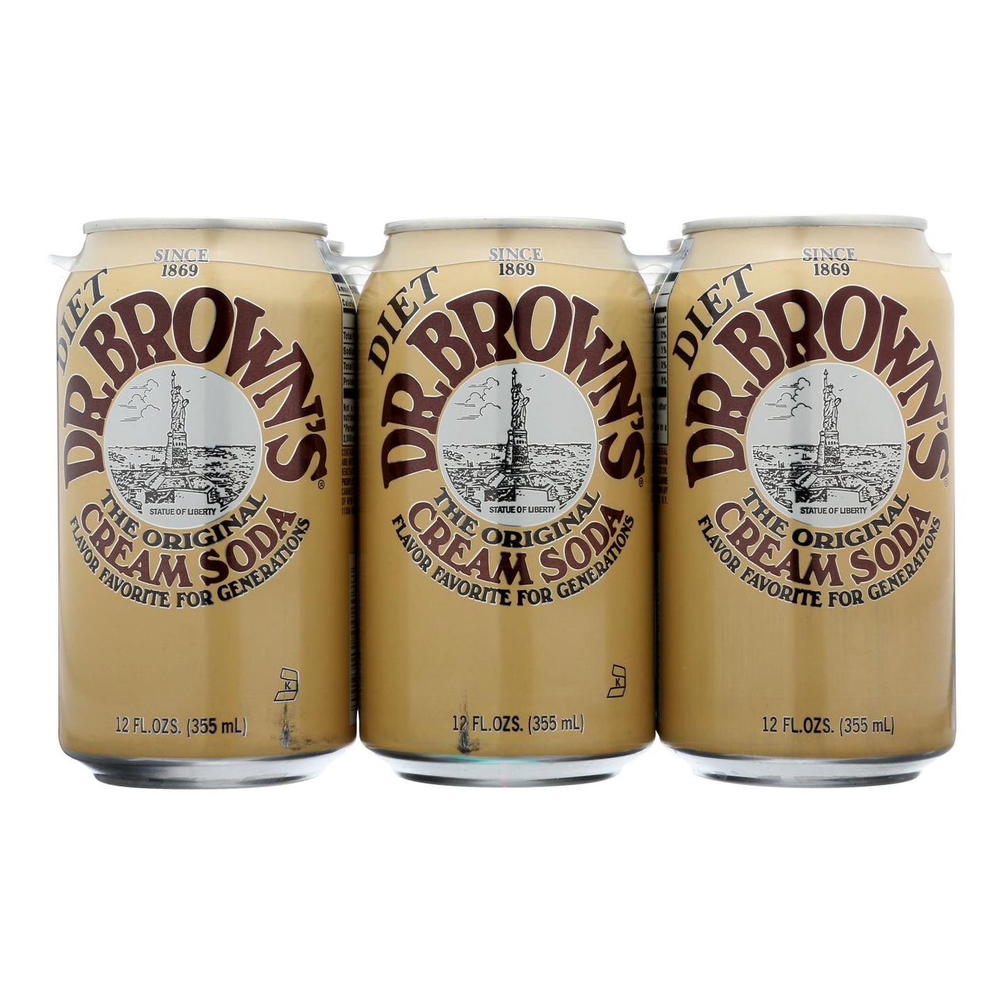 Dr. Brown Dr Brown's, la soda dietética original - Caja de 4 - 6/12 Fz