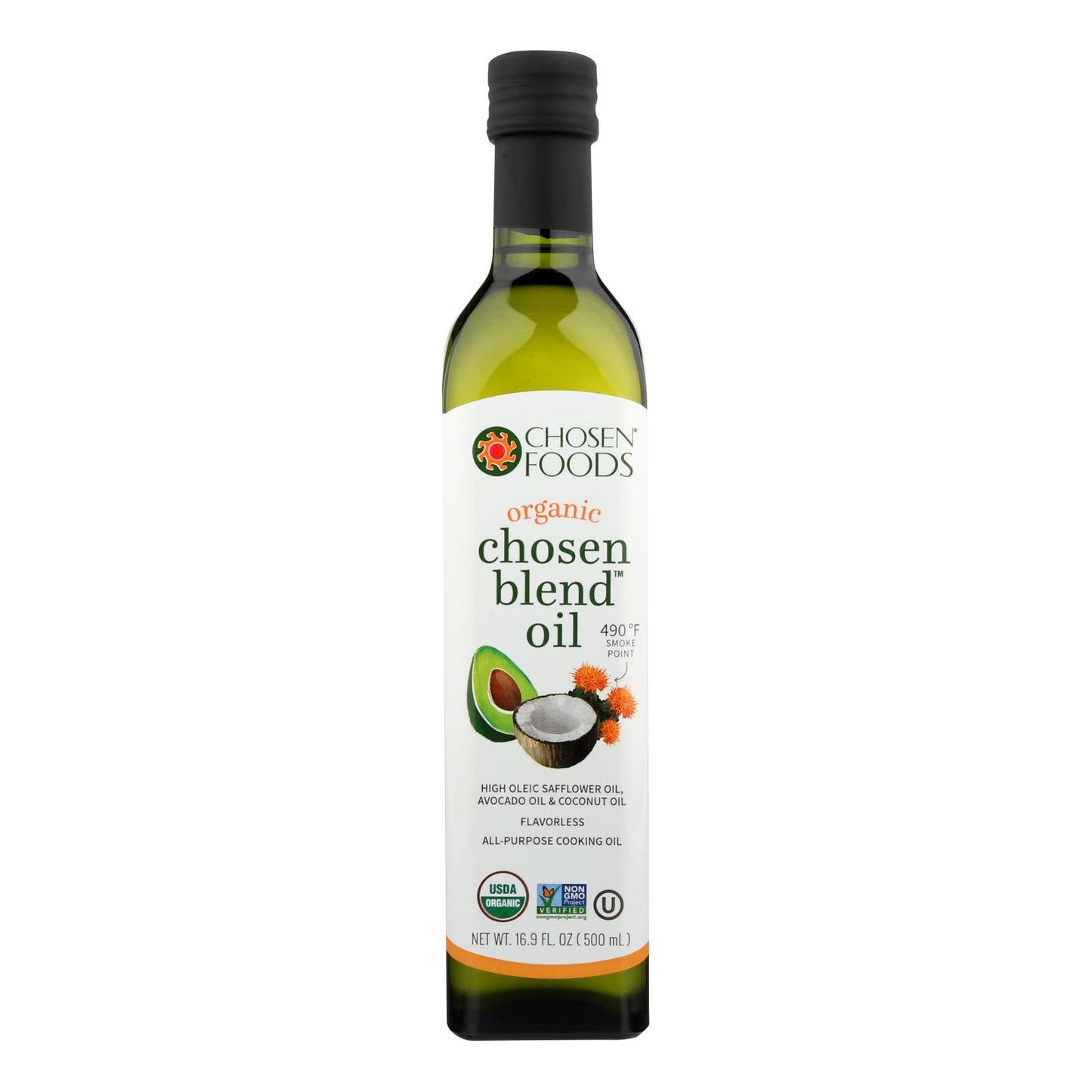 Aceite Chosen Blend de Chosen Foods - Caja de 6 - 16,9 Fz