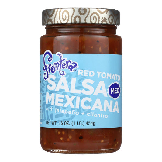 Salsa Mexicana Frontera Foods (mediana) - Salsa Mexicana - Caja de 6 - 16 oz.