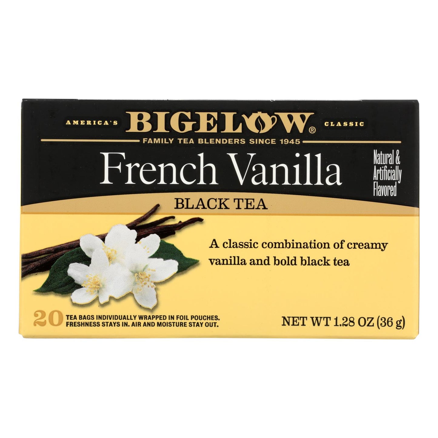 Bigelow Tea 法国香草红茶 - 6 件装 - 20 袋