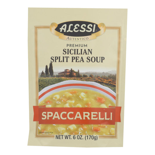 Alessi - 豌豆汤 - Spaccarelli - 6 瓶装 - 6 盎司。