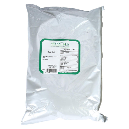 Sal marina molida Frontier Herb - Artículo a granel individual - 5 lb