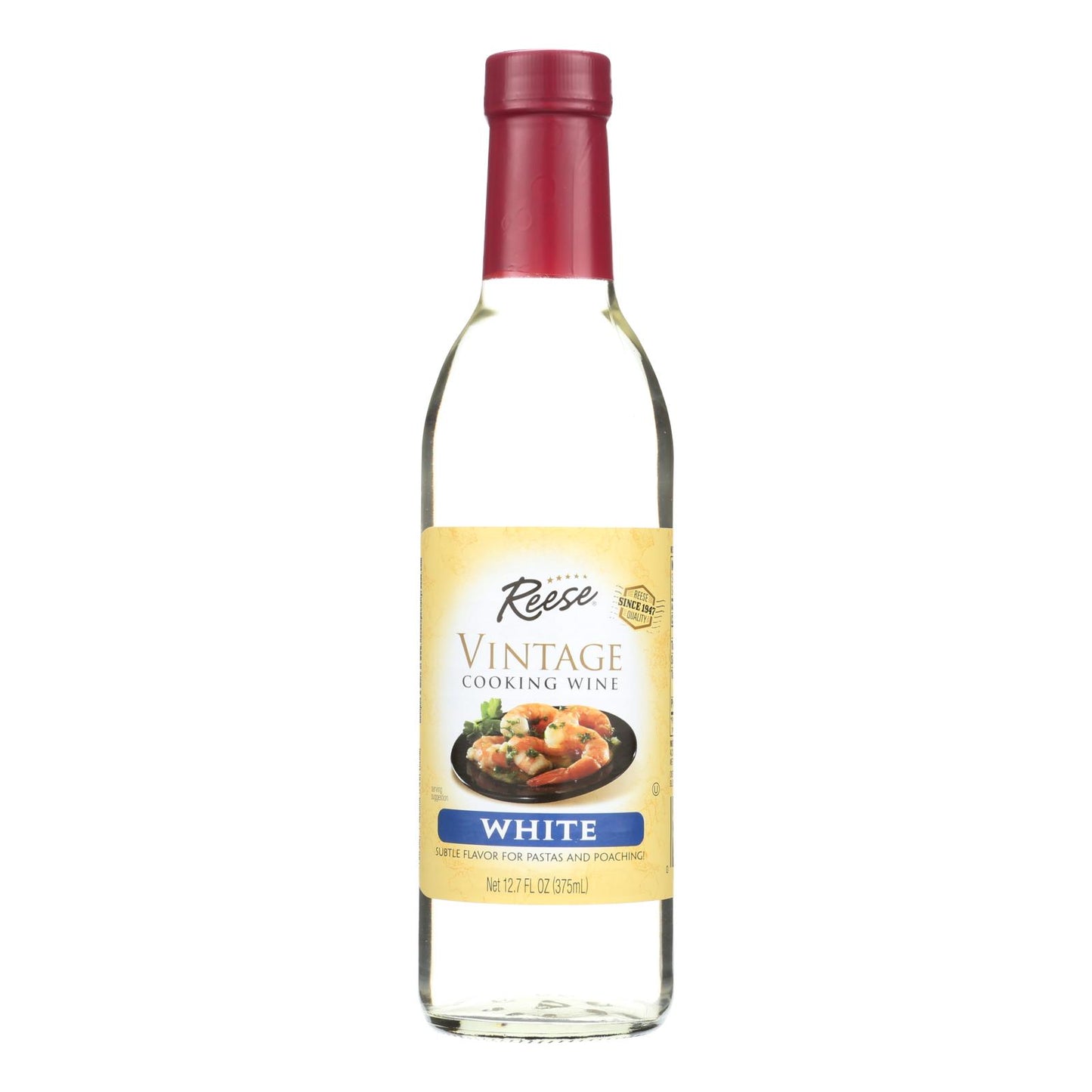 Vino para cocinar Reese, blanco, caja de 6, 12,7 onzas líquidas.