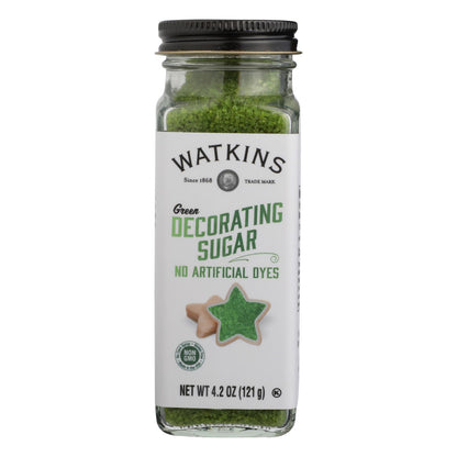 Watkins - Decorating Sugar Green - Case Of 3-4.2 Oz