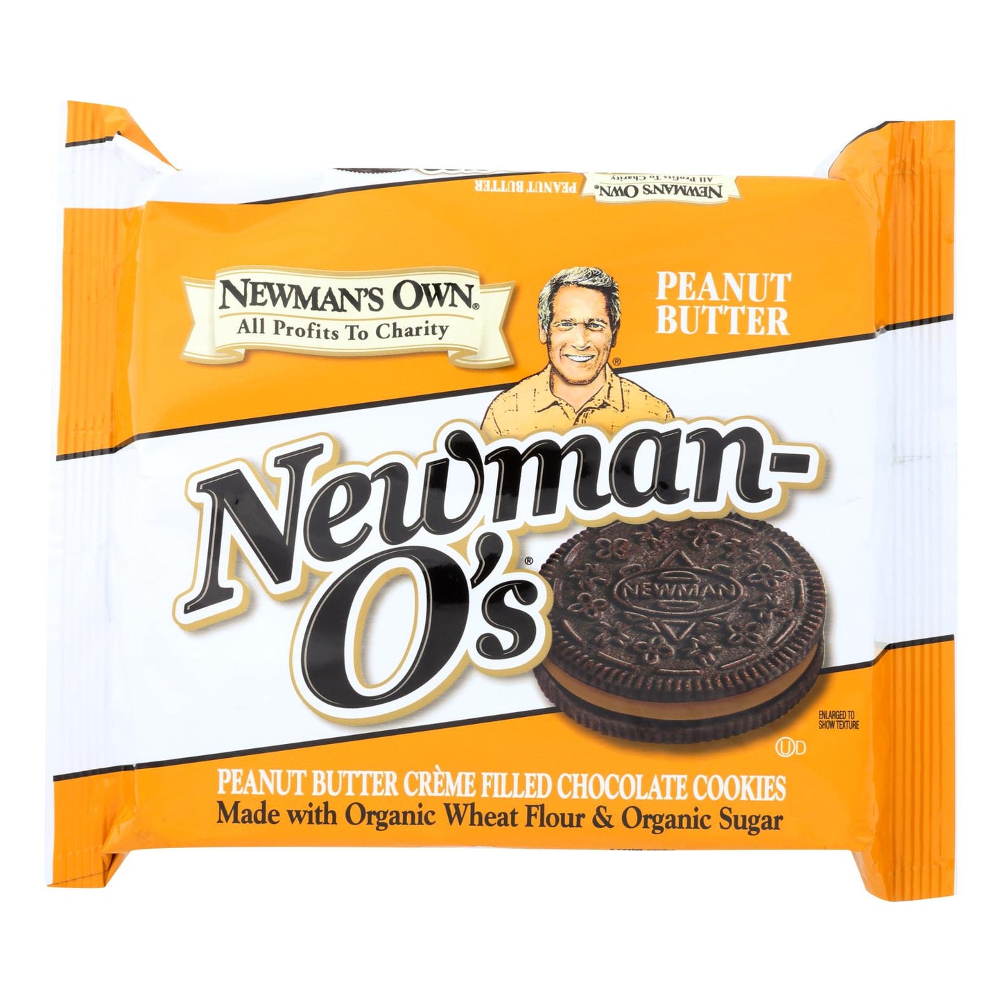 Galletas de chocolate rellenas de crema Newman's Own Organics - Mantequilla de maní - Caja de 6 - 13 oz.