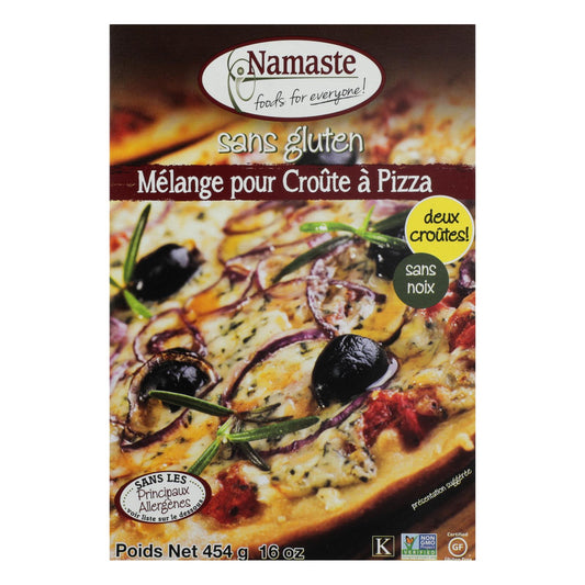 Masa de pizza sin gluten Namaste Foods - Mezcla - Caja de 6 - 16 oz.