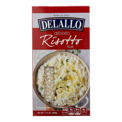 Delallo - Arborio Risotto Rice - Case Of 12 - 17.6 Oz.